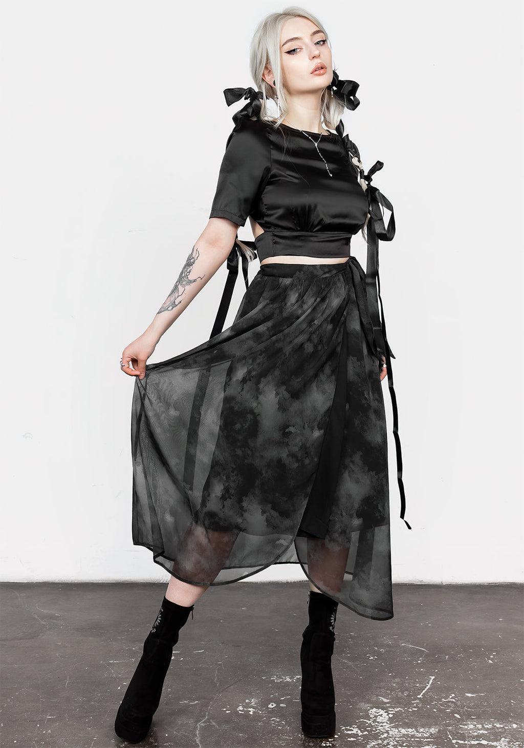 Tempest Tie Waist Midaxi Skirt Product Image