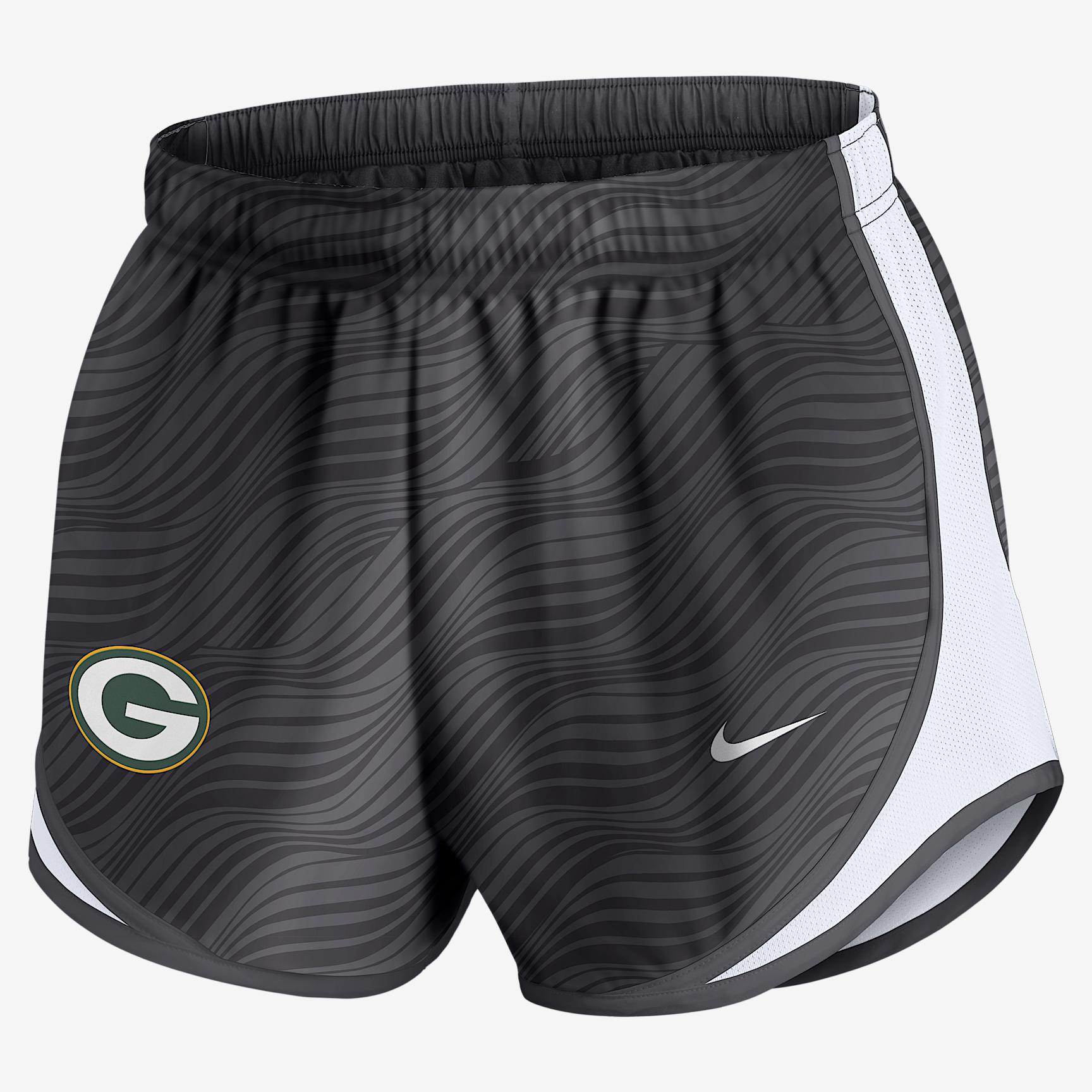 Green Bay Packers Tempo Nike Womens Dri-FIT NFL Shorts | 0265510M7T-YU4 Product Image