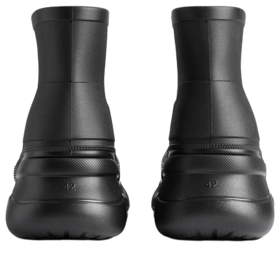 BALENCIAGA Black Crocs Edition Rubber Boots In 1000 Product Image