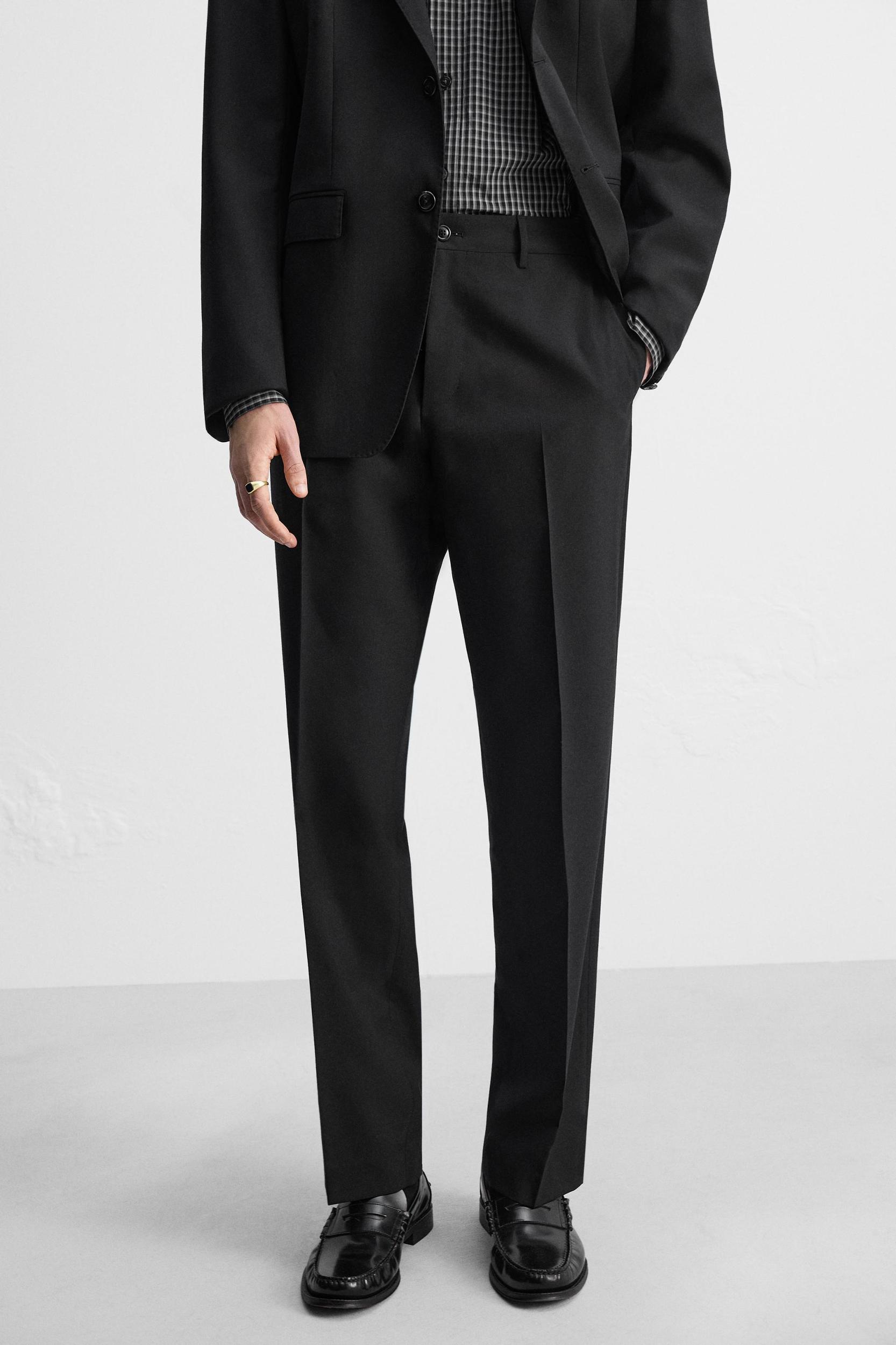 100% WOOL SUIT PANTS Product Image