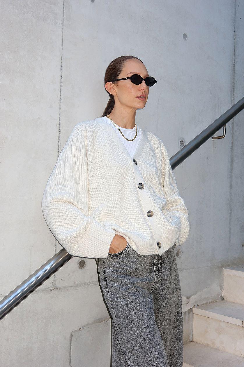 Oversized Knitted Cardigan Product Image