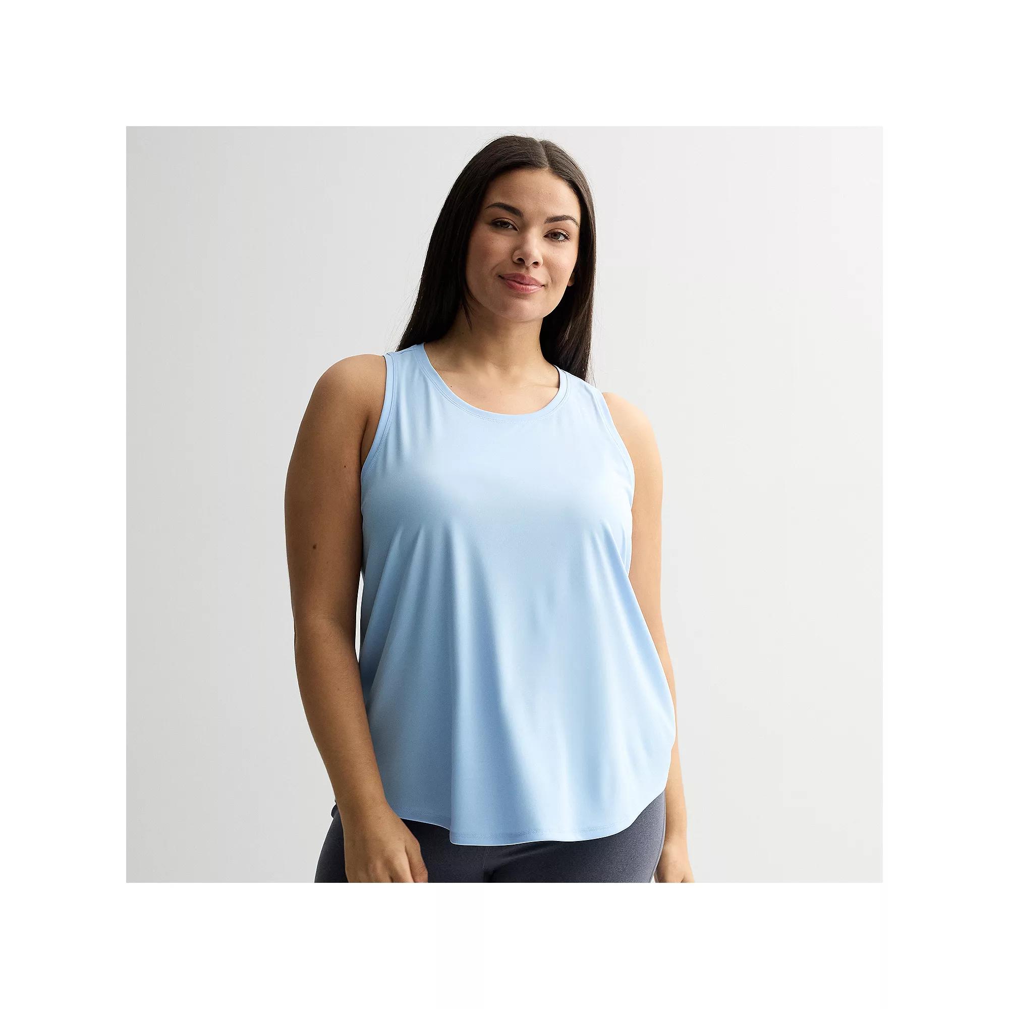 Plus Size Tek Gear® Dry Tek Tank Top, Women's, Size: 4XL, Heritage Gray Product Image
