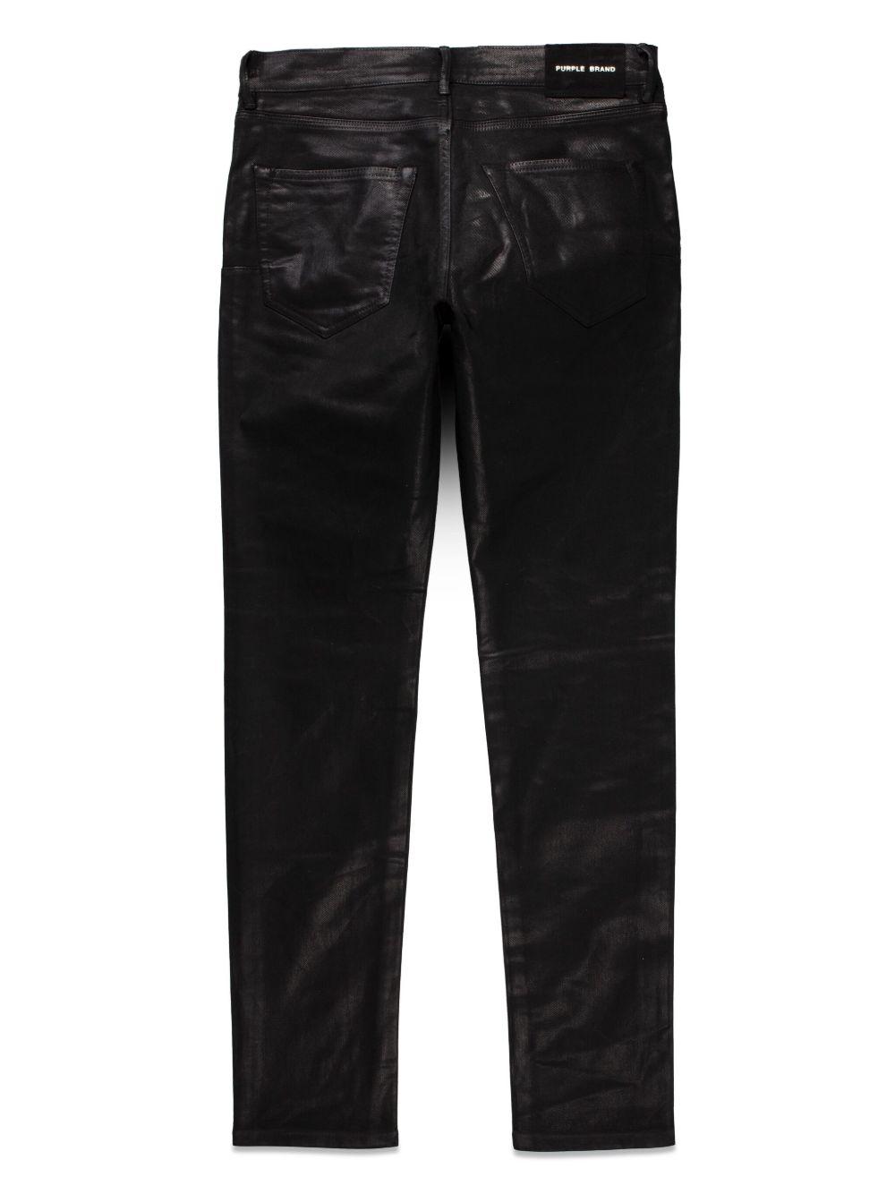 P001 Leathered skinny jeans Product Image