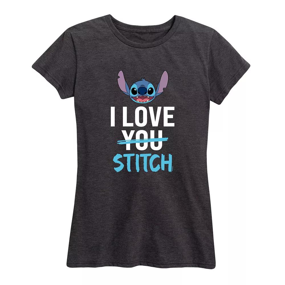 Disney's Lilo & Stitch Women's I Love Stitch Graphic Tee,  Product Image