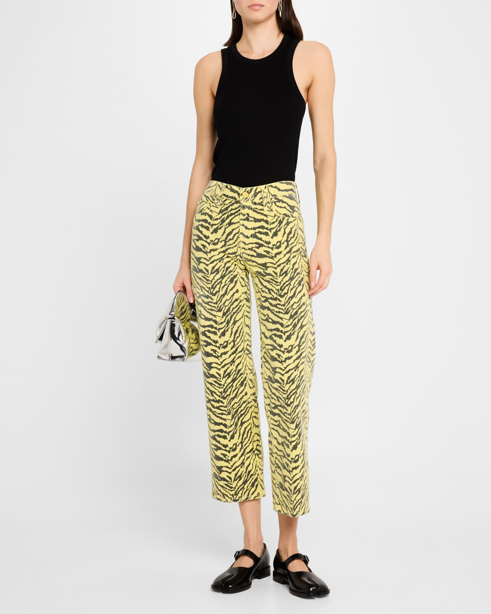 The Mid-Rise Zip Rambler Ankle Jeans Product Image