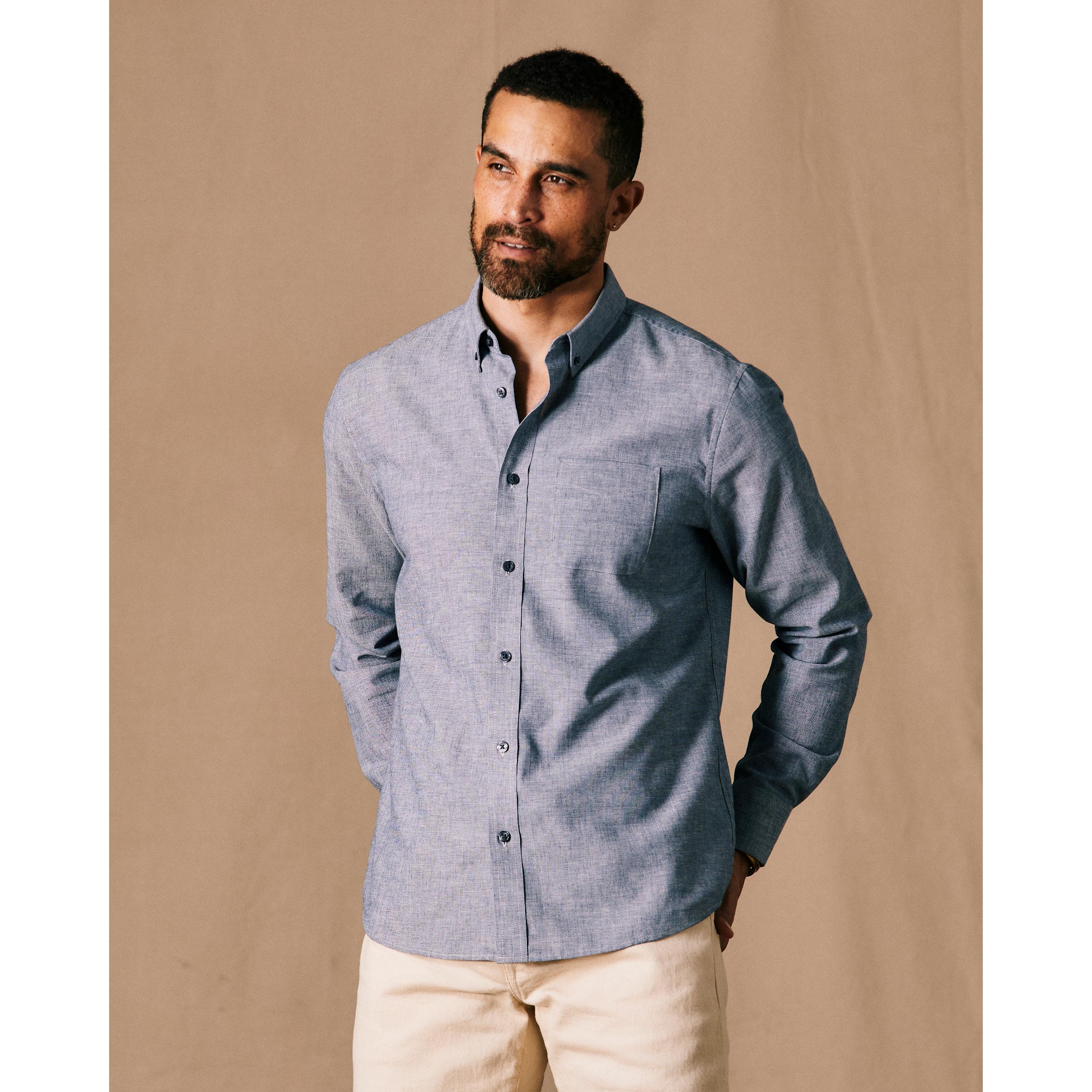 Wrinkle-Free Linen Long Sleeve Shirt Product Image
