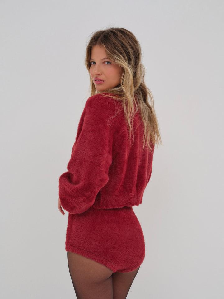 Fiona Cardigan — Red Product Image