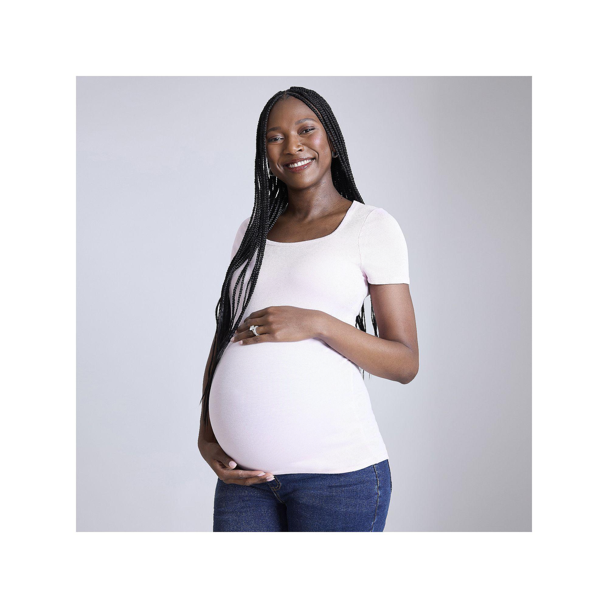 Maternity Motherhood® Squareneck Short Sleeve Top, Women's,  Product Image