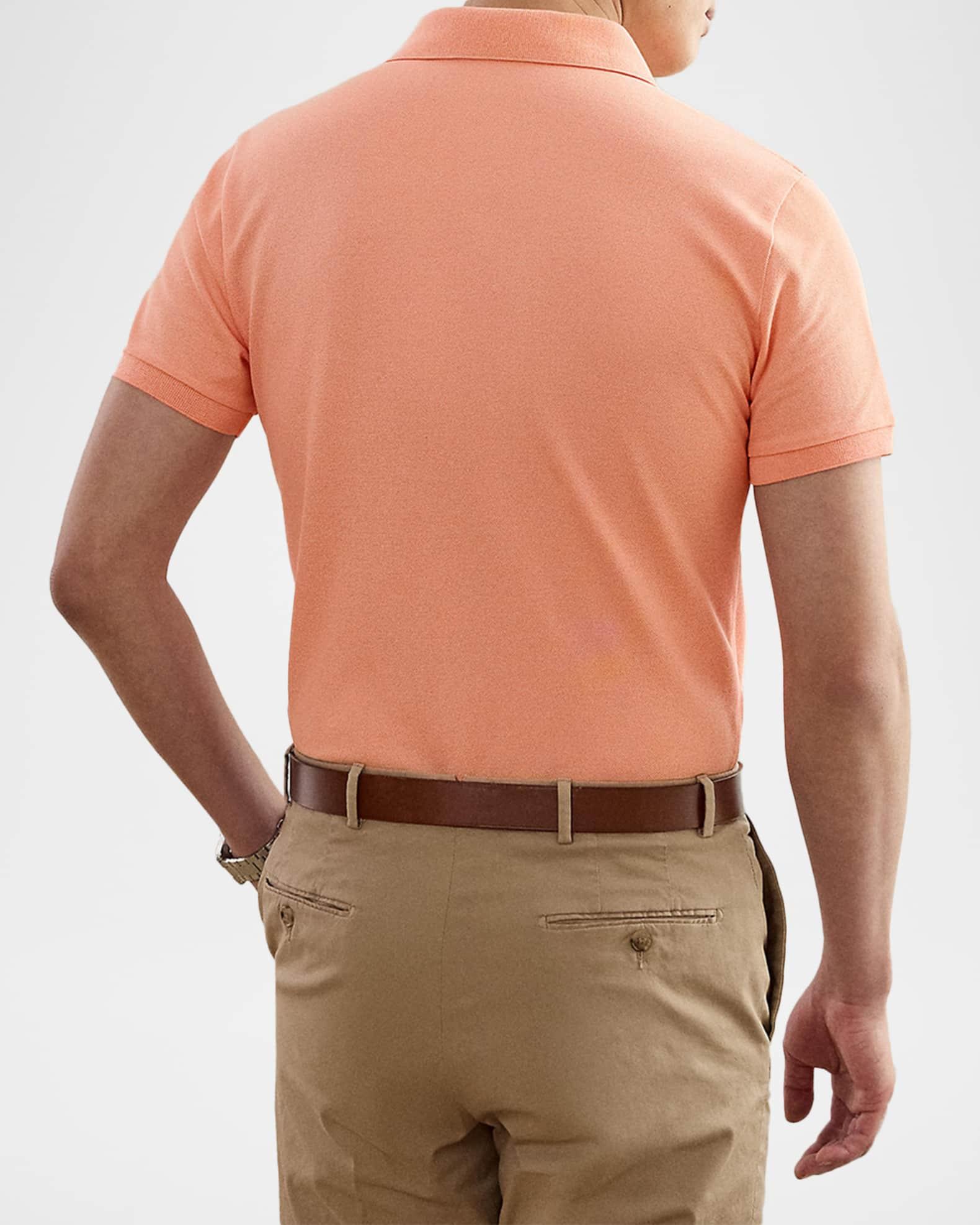 Men's Double-Mercerized Pique Monogram Polo Shirt Product Image