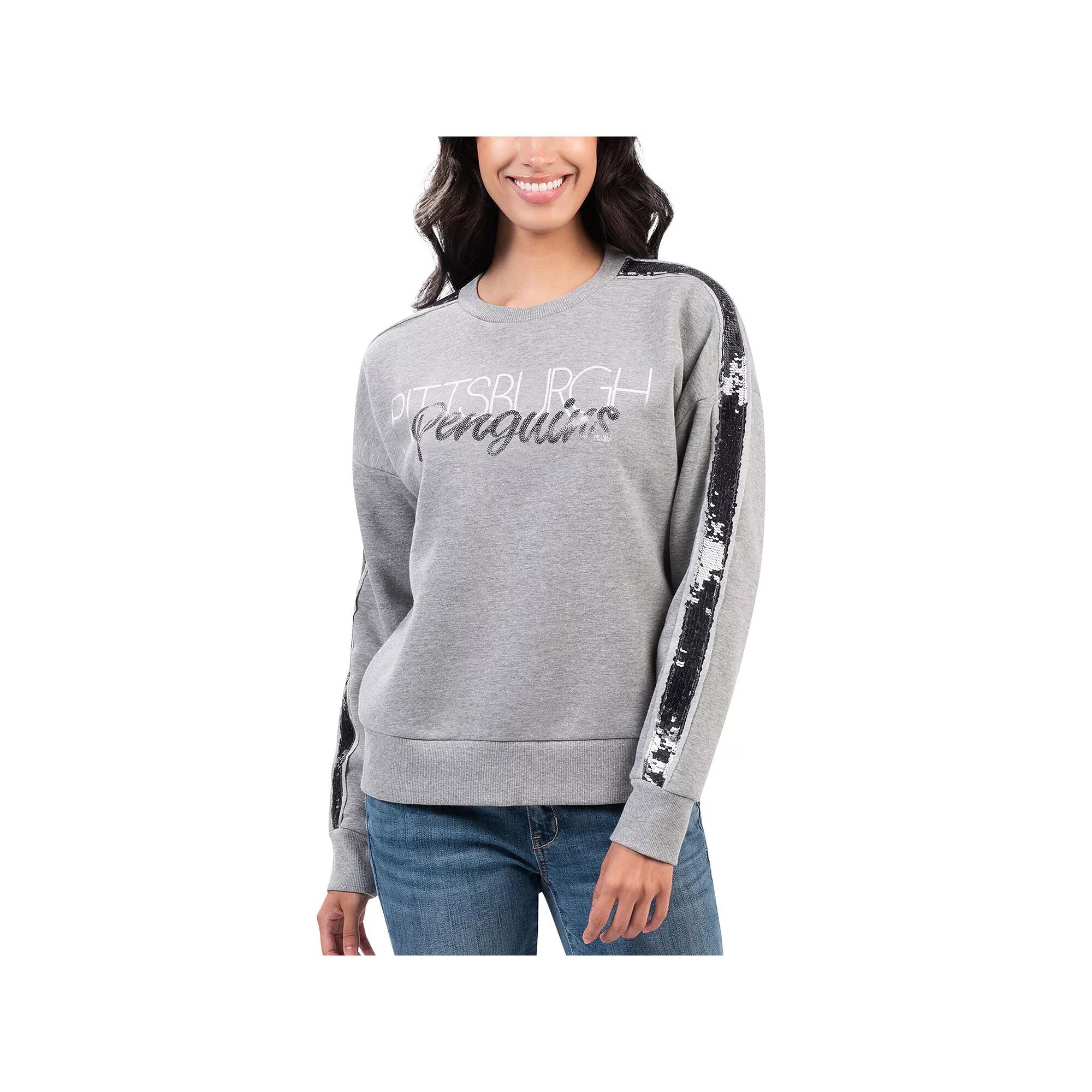 Women's G-III 4Her by Carl Banks Gray Nashville Predators Penalty Box Pullover Sweatshirt,  Product Image