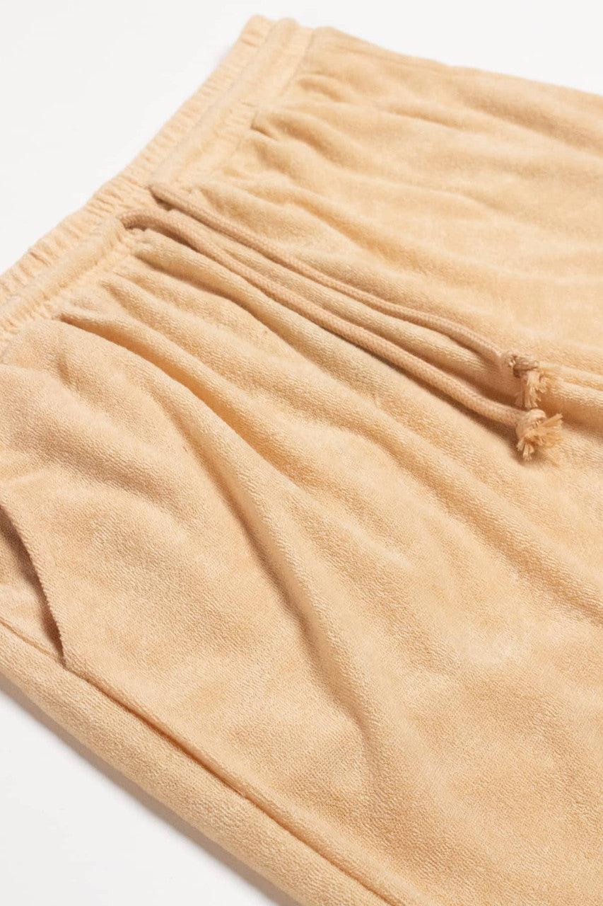 Tan Terry Shorts Product Image