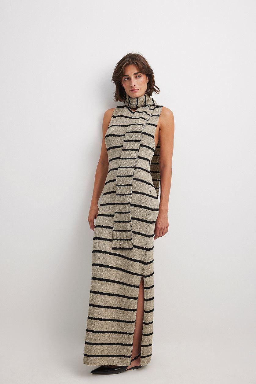 Knitted Maxi Scarf Dress Product Image