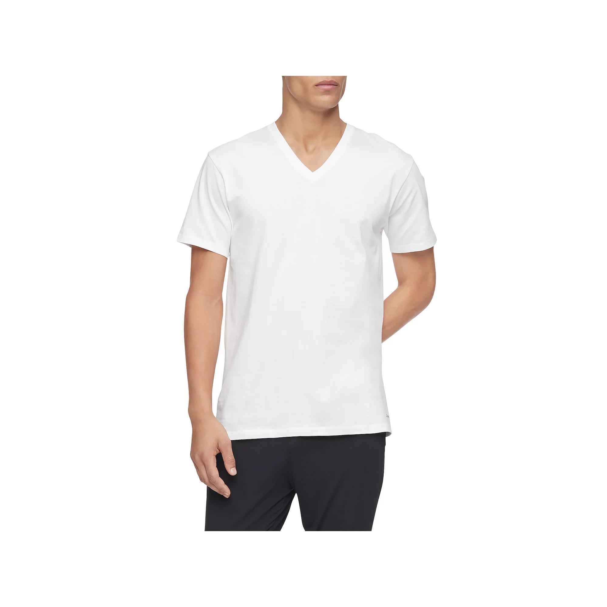 Men's Calvin Klein Classics 3-pack V-neck Tee,  Product Image