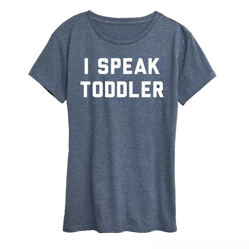 Women's I Speak Toddler Graphic Tee, Toddler Girl's,  Product Image