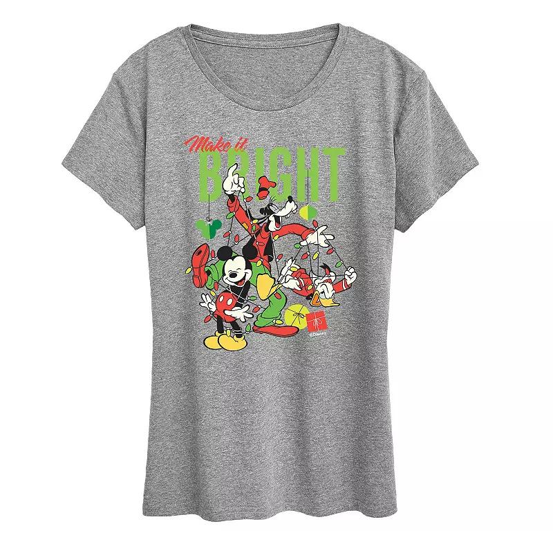 Disney's Mickey Mouse Women's Make It Bright Graphic Tee, Girl's,  Product Image
