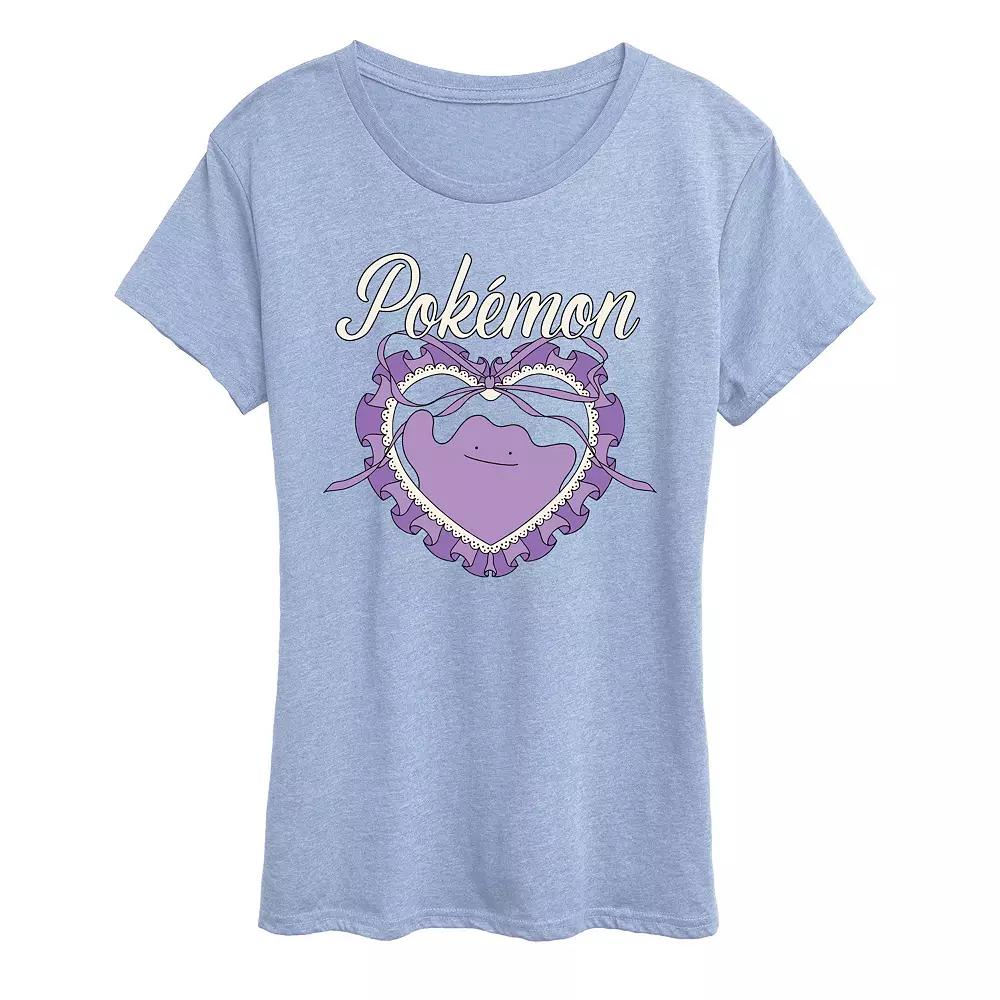 Women's Pokémon Ditto Coquette Graphic Tee,  Product Image