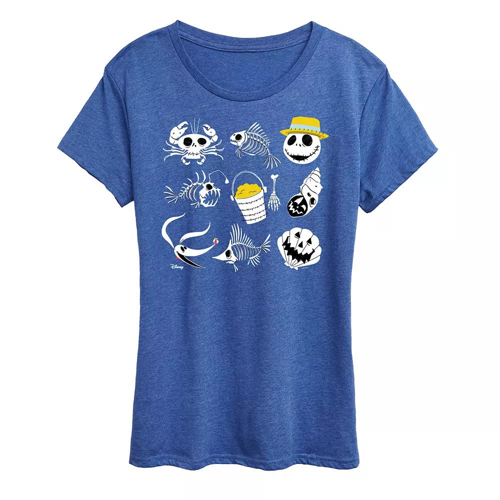 Disney's Nightmare Before Christmas Women's Beach Graphic Tee,  Product Image