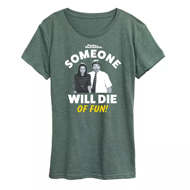 Women's Parks & Rec Die Of Fun Graphic Tee, Girl's,  Product Image