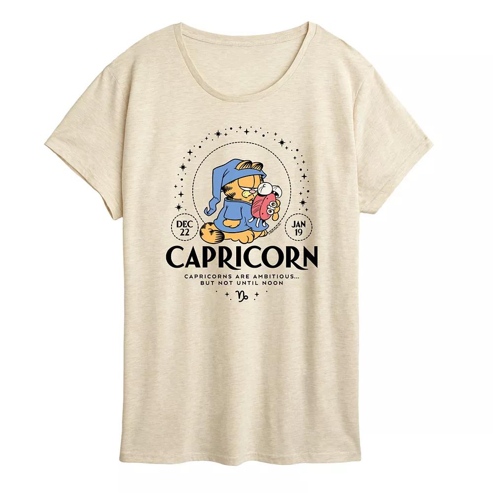 Plus Garfield Capricorn Graphic Tee, Women's,  Product Image