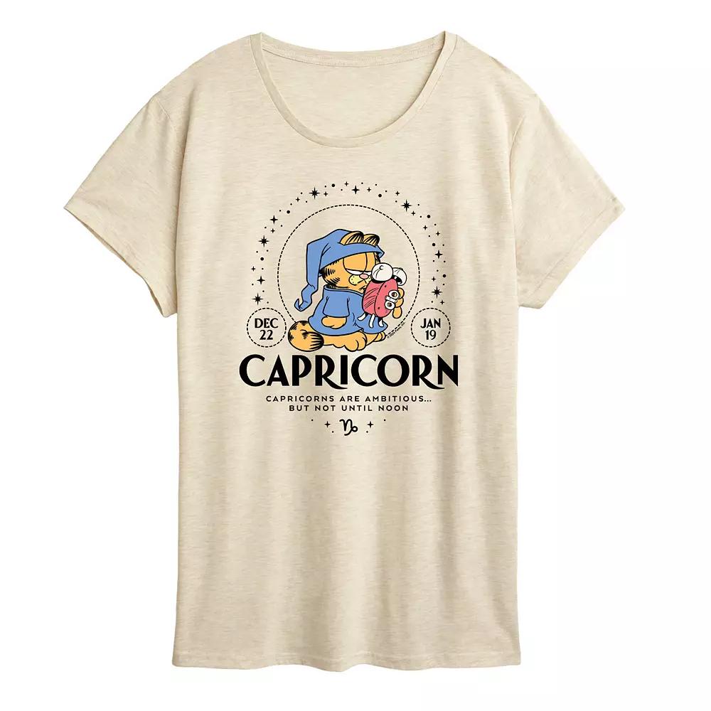 Plus Garfield Capricorn Graphic Tee, Women's,  Product Image