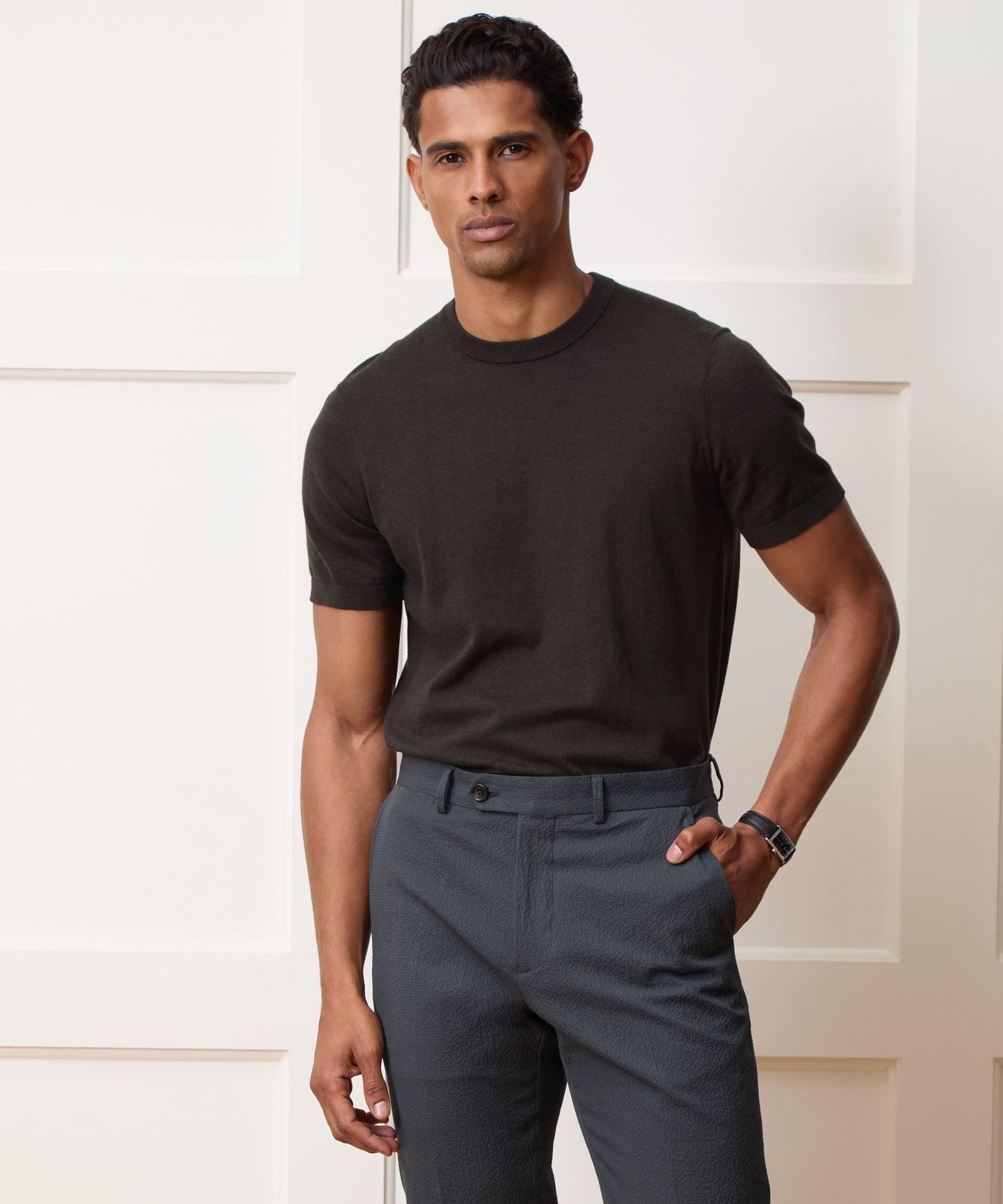 Cotton-Cashmere Sweater Tee Product Image