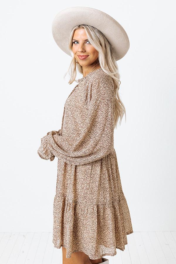 Play The Hits Leopard Shift Dress Product Image