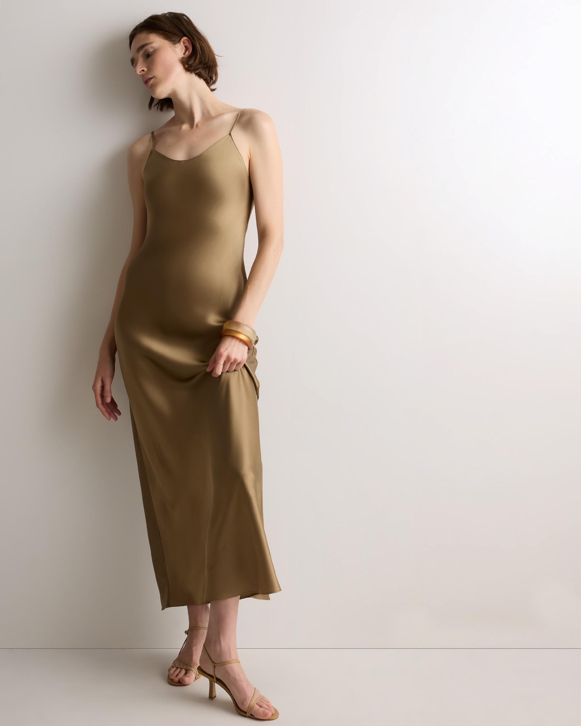 Quince | Women's Maxi Slip Dress Size XS, Mulberry Silk Product Image