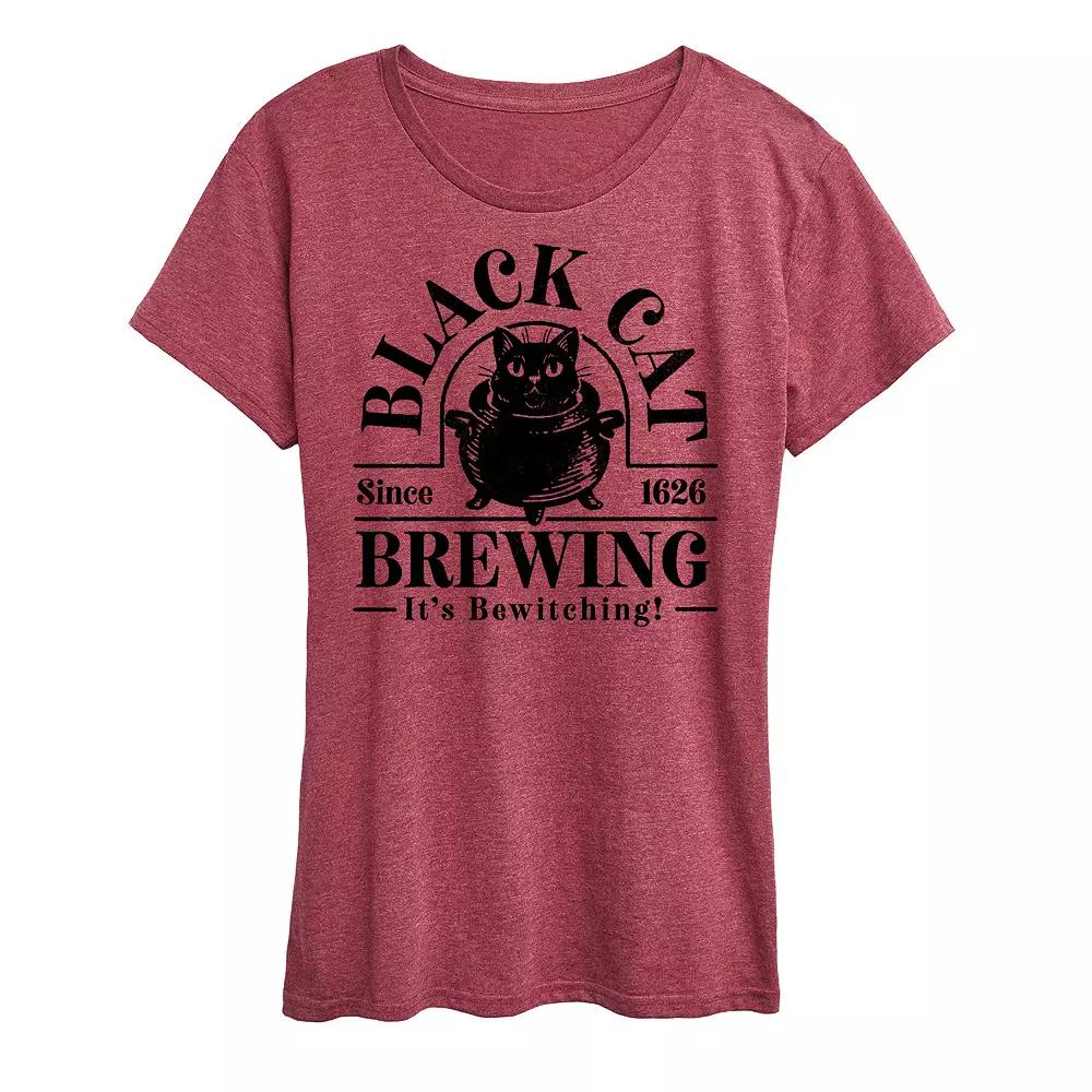 Women's Black Cat Brewing Graphic Tee,  Product Image
