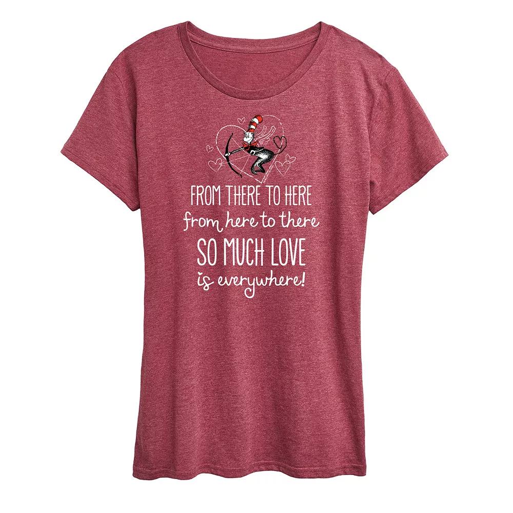 Women's Dr. Seuss Love Is Everywhere Graphic Tee,  Product Image