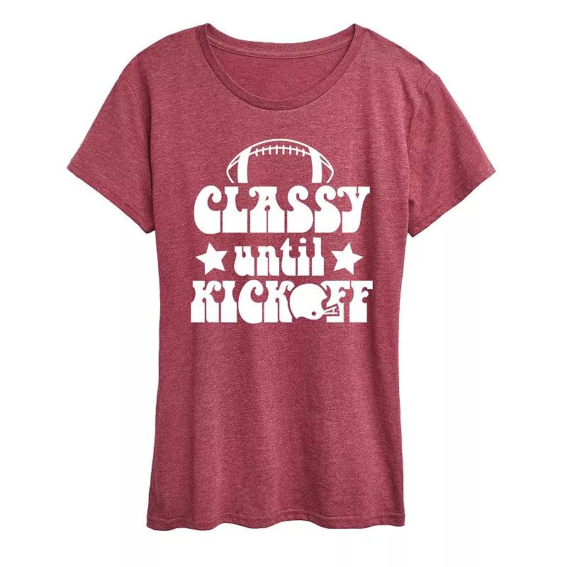 Women's Classy Until Kickoff Graphic Tee, Girl's,  Product Image