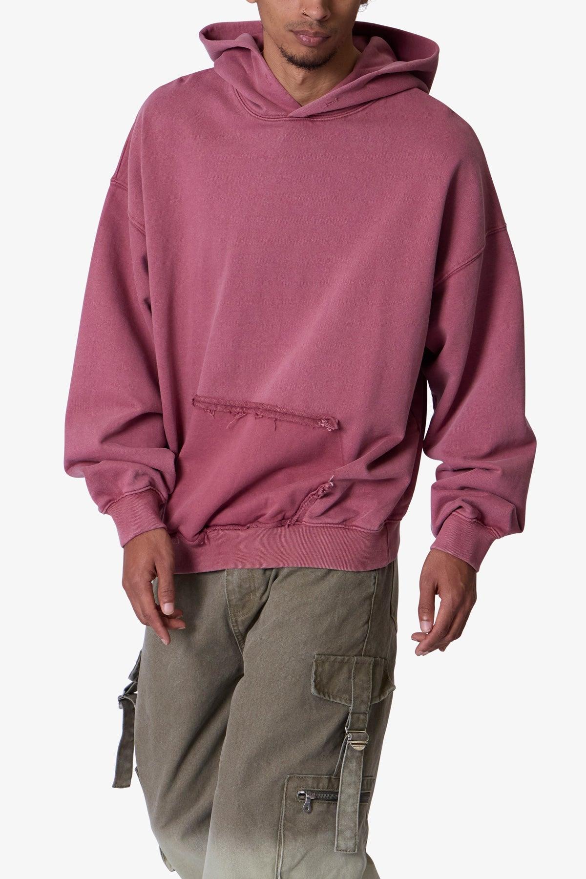 Raw Stitch Hoodie - Purple Product Image