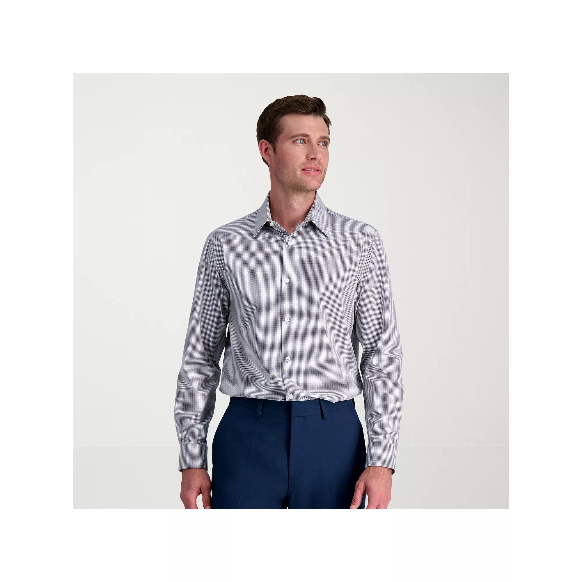 Men's Haggar® Smart Wash Classic Fit Patterned Dress Shirt,  Product Image