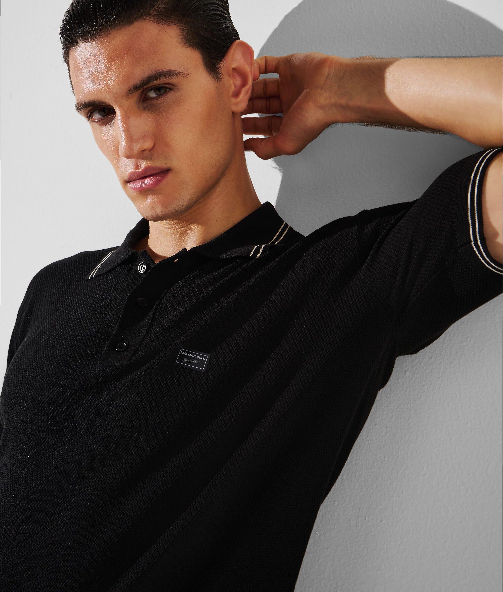 KL X BORSALINO KNIT POLO SHIRT Product Image