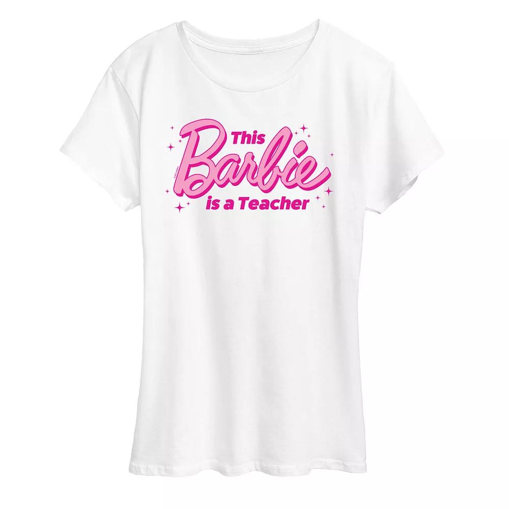 Women's Barbie® This Barbie Is A Teacher Graphic Tee, Girl's,  Product Image