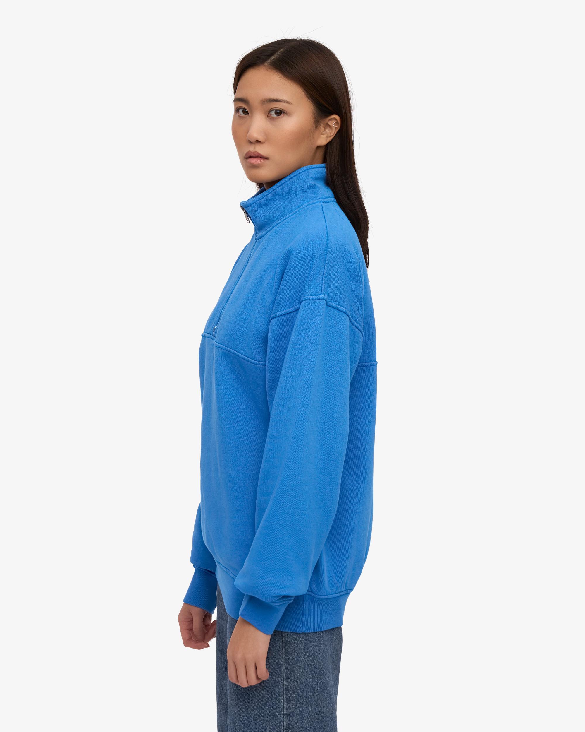 Organic Quarter Zip - Pacific Blue Product Image