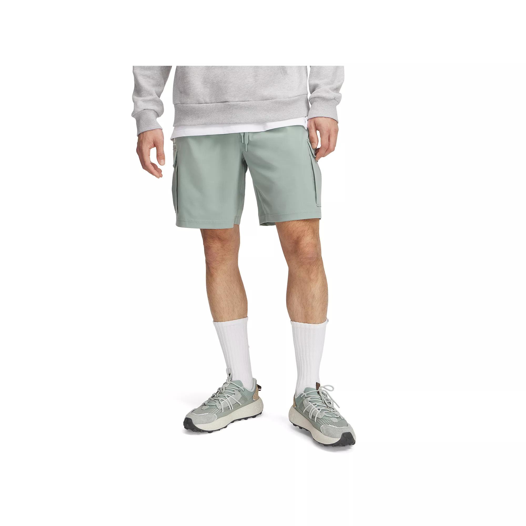 Men's Under Armour Vibe Woven Cargo Shorts, Size: Large, Silica Product Image