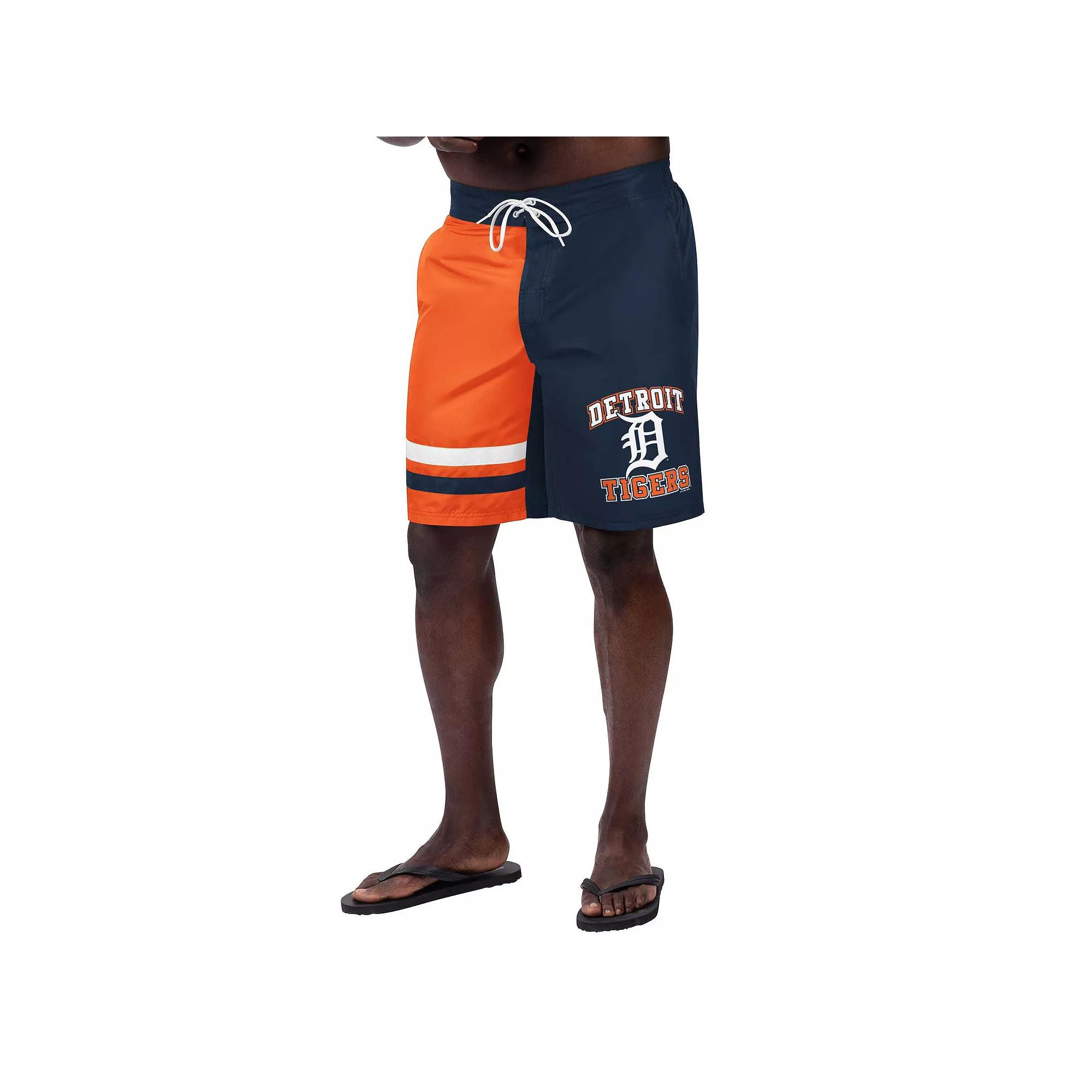 Men's G-III Sports by Carl Banks Navy Detroit Tigers Anchor Swim Trunks, Size: 2XL, Blue Product Image