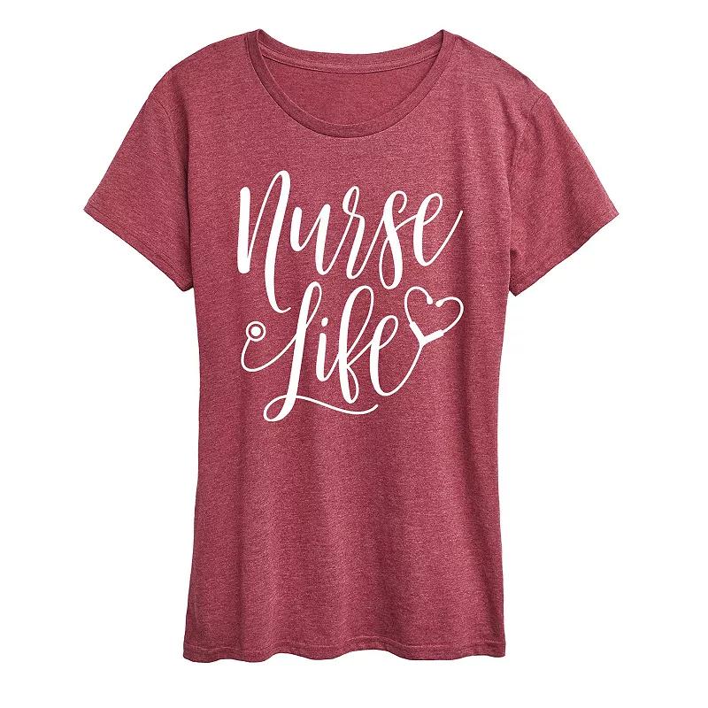 Women's Nurse Life Graphic Tee, Girl's,  Product Image