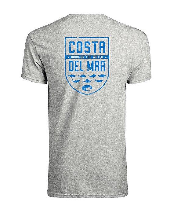 Costa Shield Graphic Short-Sleeve Heathered T-Shirt Product Image
