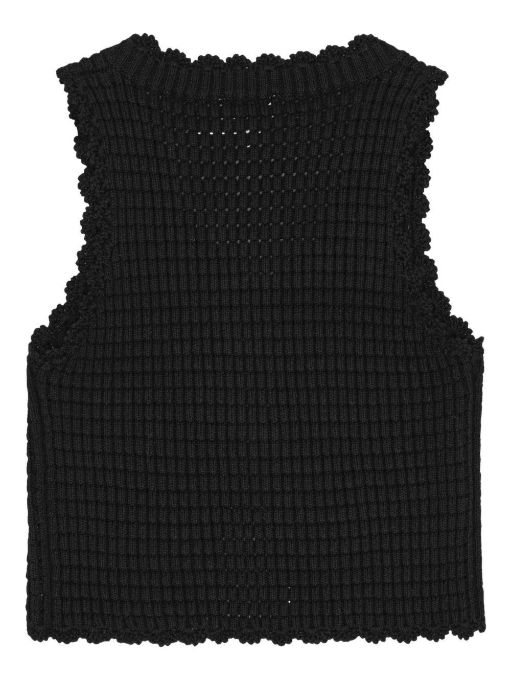 crochet-knit top Product Image