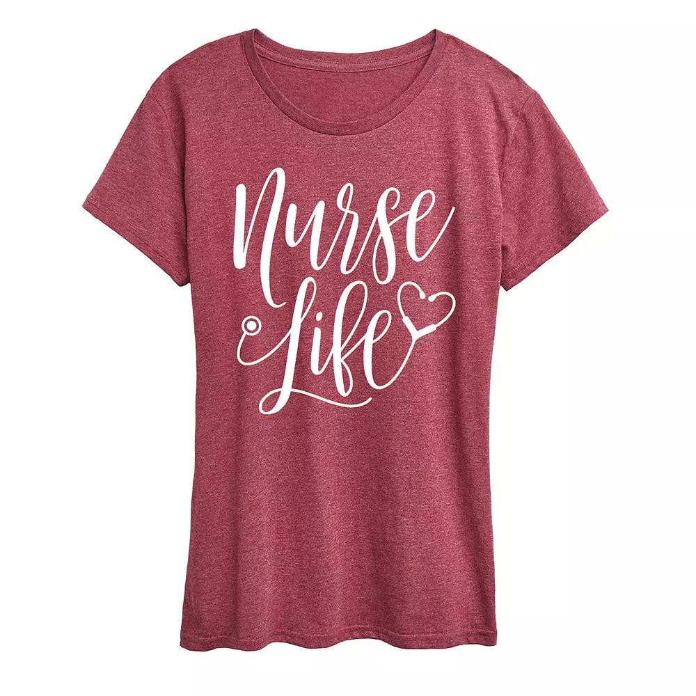 Women's Nurse Life Graphic Tee, Girl's,  Product Image