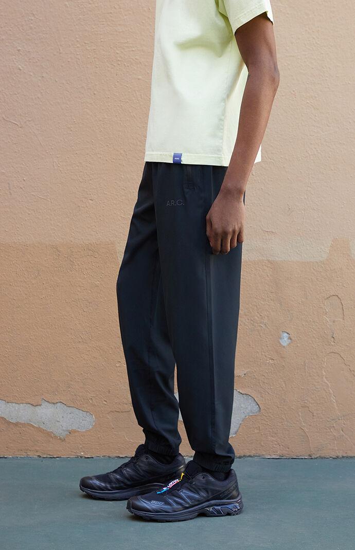 Active Black Nylon Jogger Sweatpants Product Image