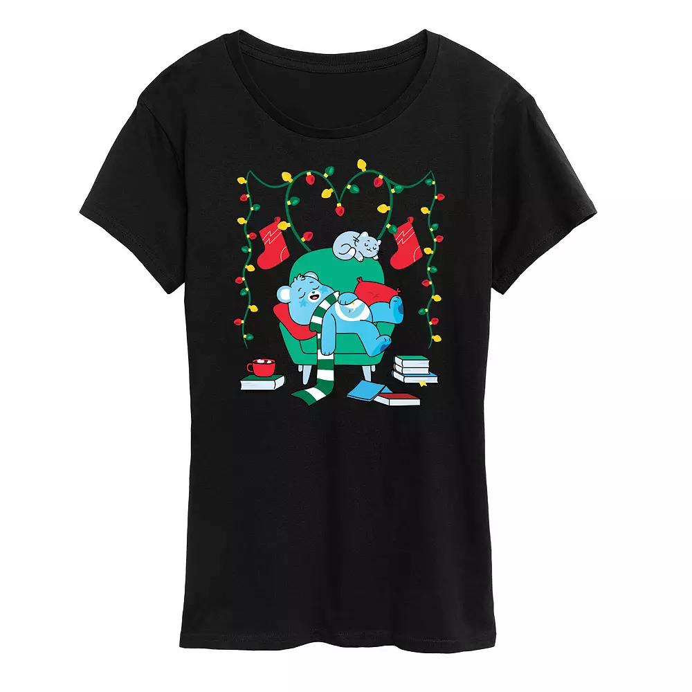 Women's Care Bears Cozy Christmas Graphic Tee, Girl's,  Product Image
