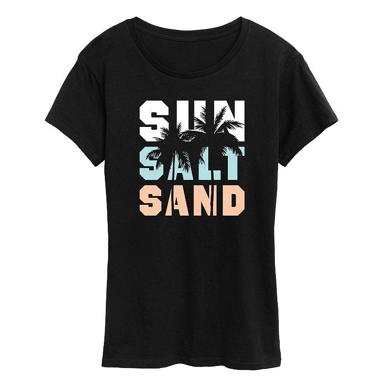 Women's Sun Salt Sand Graphic Tee, Girl's,  Product Image