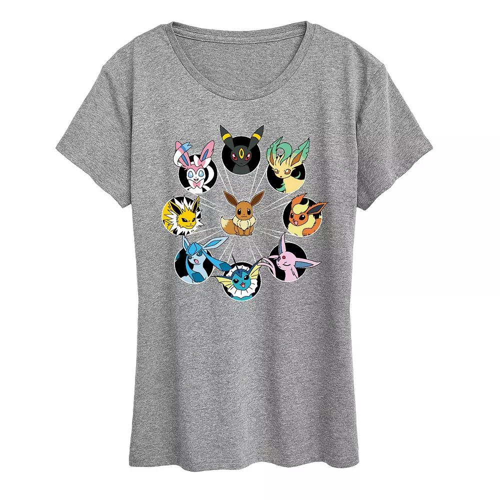 Women's Pokemon Eevee Evolution Graphic Tee,  Product Image