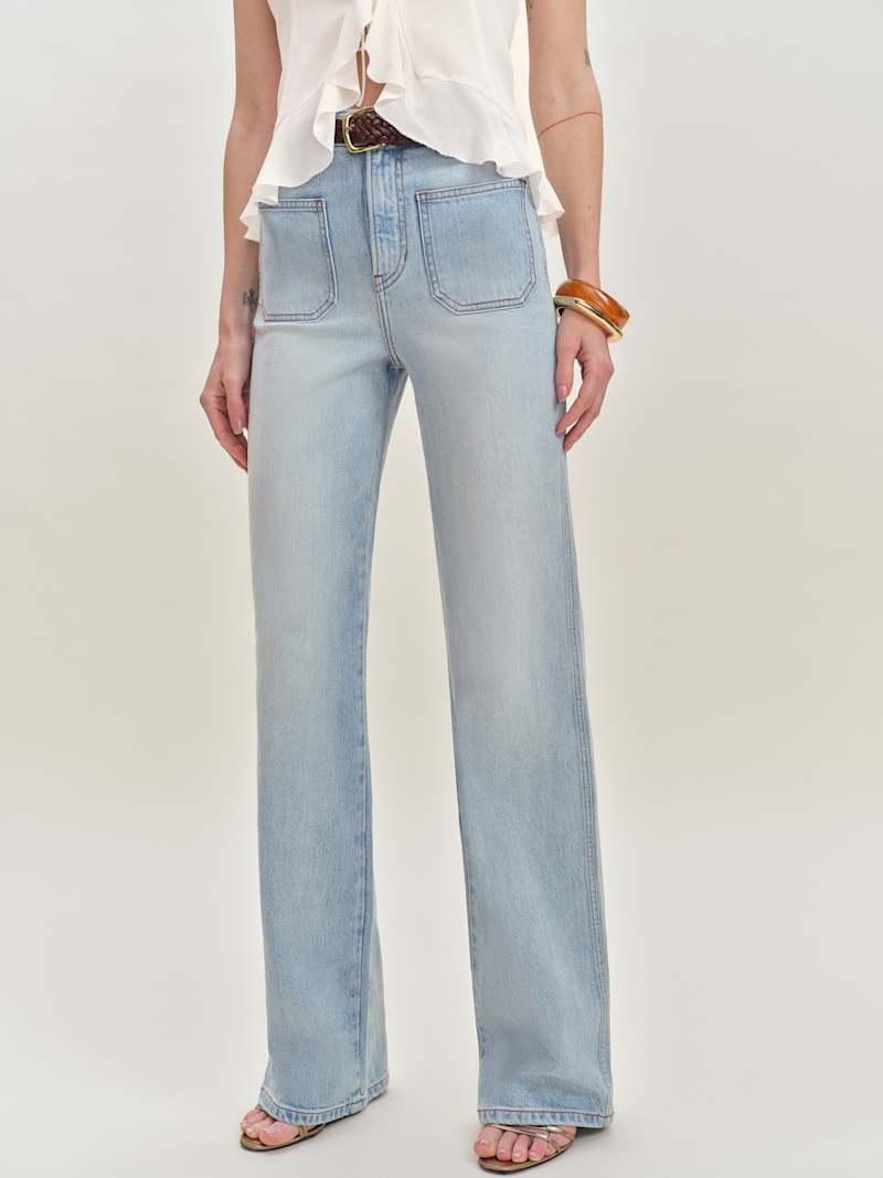 Alyssa High Rise Wide Leg Long Jeans Product Image