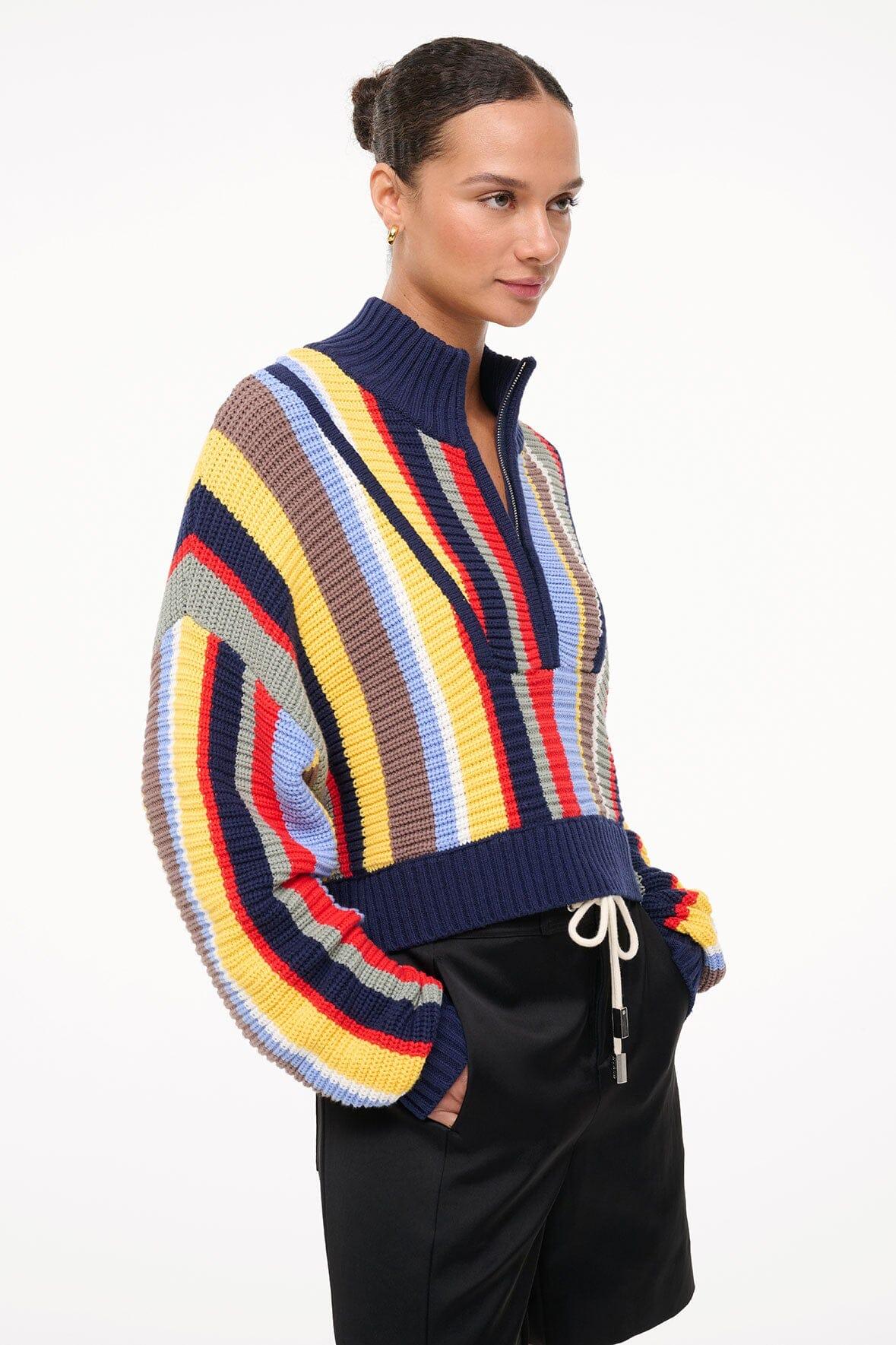 CROPPED HAMPTON SWEATER | MARKET STRIPE Product Image