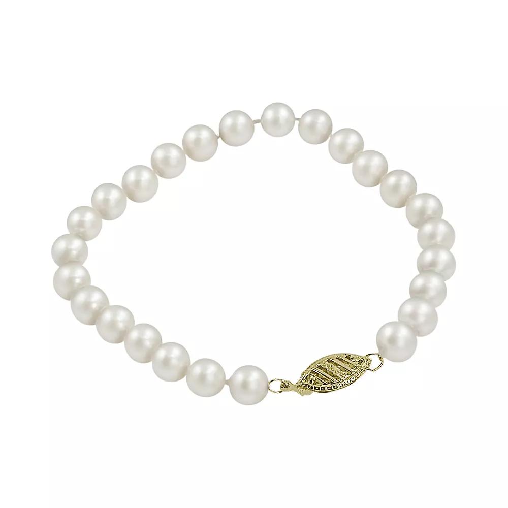 PearLustre by Imperial 10k Gold Freshwater Cultured Pearl Bracelet - 8-in., Women's,  Product Image