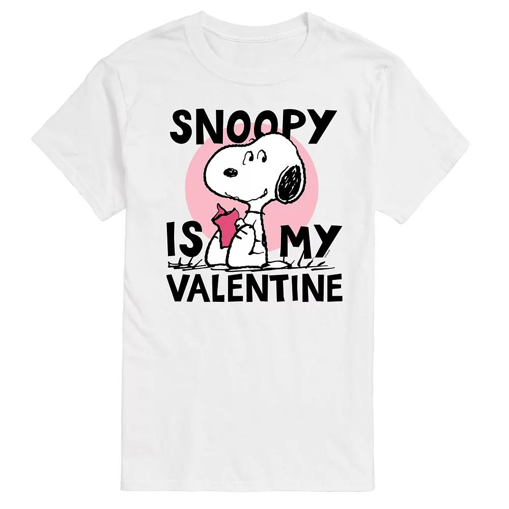 Big & Tall Peanuts Snoopy Is My Valentine Graphic Tee, Men's,  Product Image