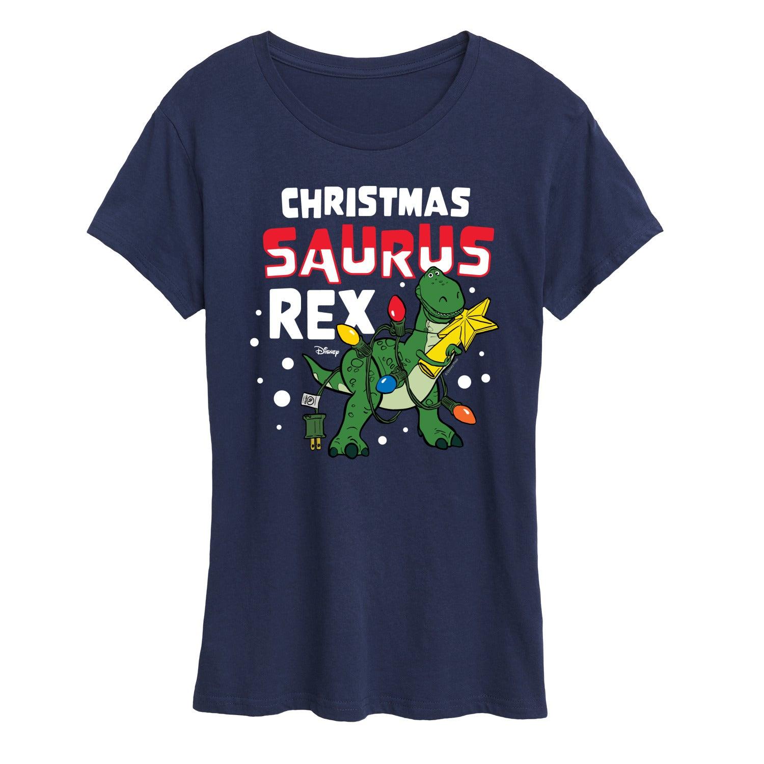 Disney / Pixar's Toy Story Women's Christmas Saurus Rex Graphic Tee, Girl's,  Product Image
